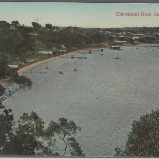 "Claremont from Osborne, WA" Falk & Co colour with ...