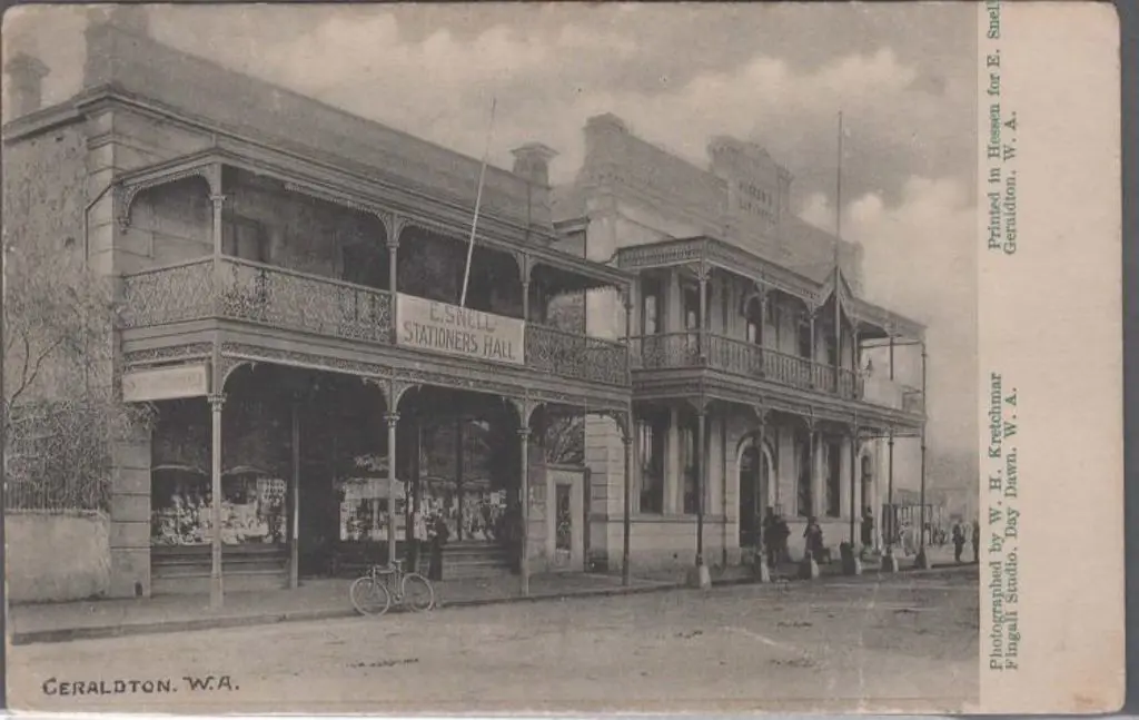 "Geraldton. W.A." b&w card "Photographed by W.H. ... Image 1++