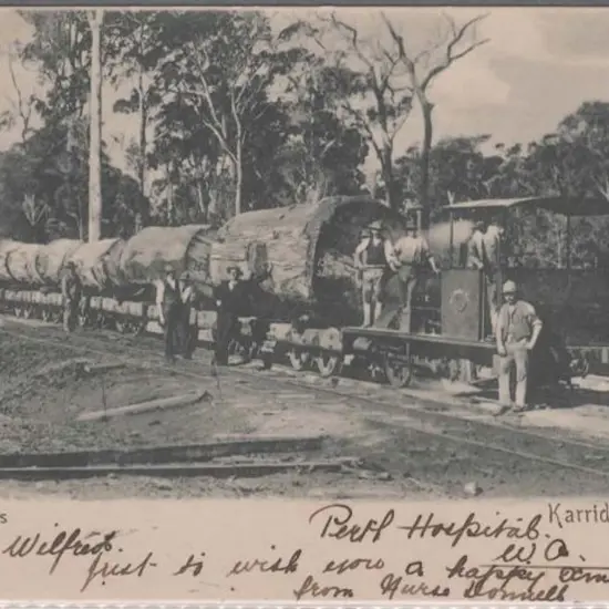 "Hauling Logs Karridale, WA" Foy & Gibson b&w ...