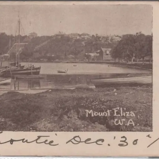 "Mount Eliza, WA" sepia & white (Daily News) sent ...
