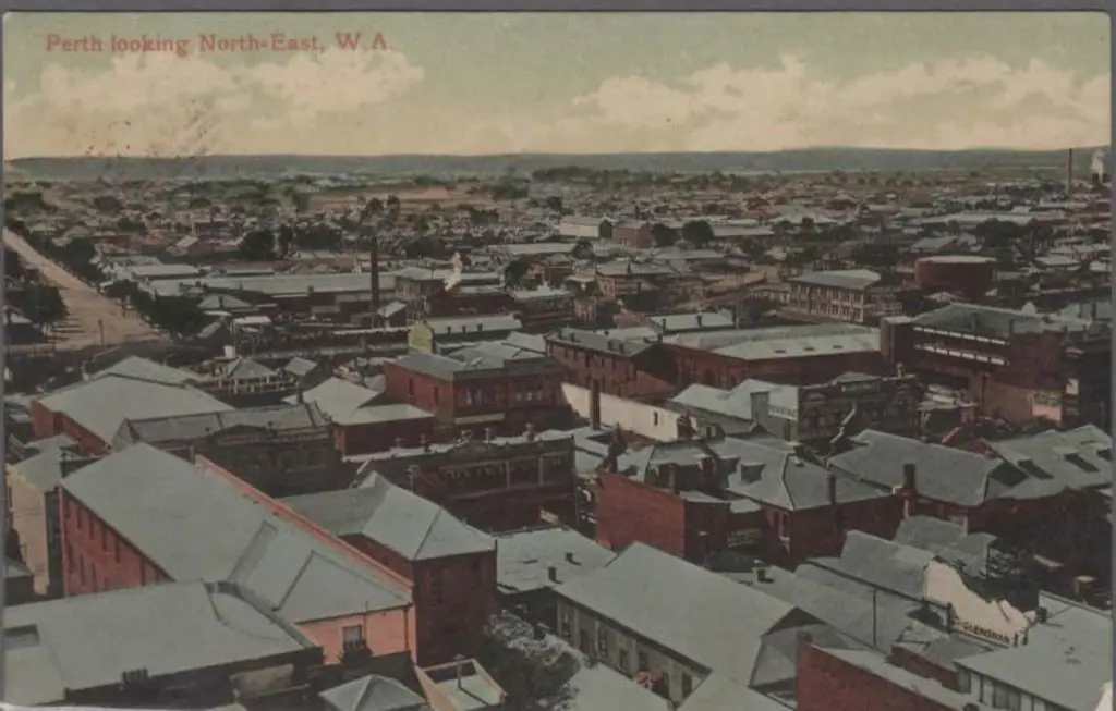 "Perth looking North-East, WA" Falk coloured with ... Image 1++