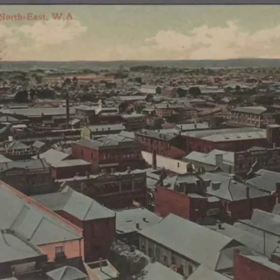 "Perth looking North-East, WA" Falk coloured with ...