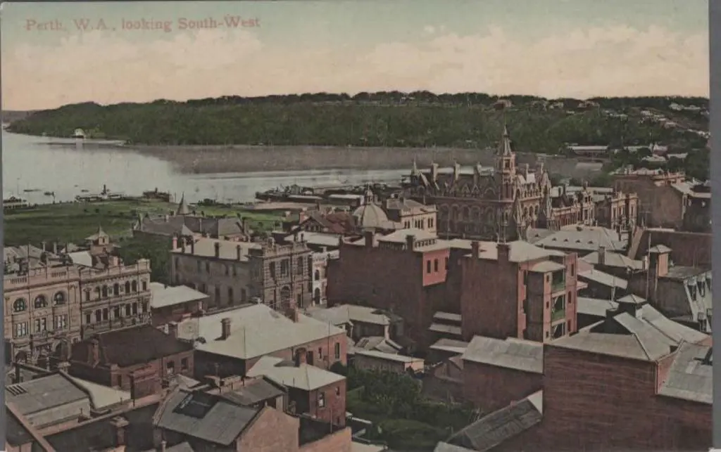 "Perth, W.A., looking South-West" Falk colour in ... Image 1++