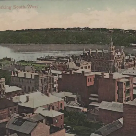 "Perth, W.A., looking South-West" Falk colour in ...