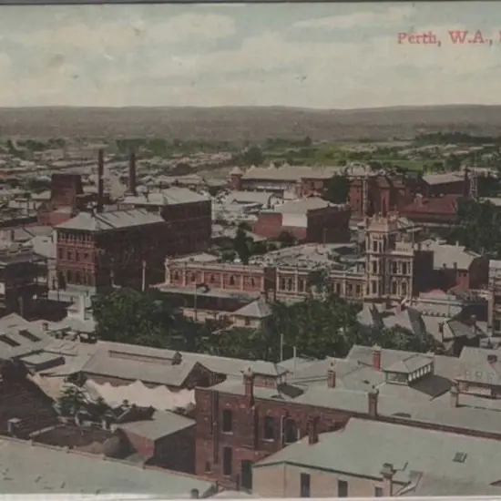 "Perth, WA Looking East" Falk coloured with ...