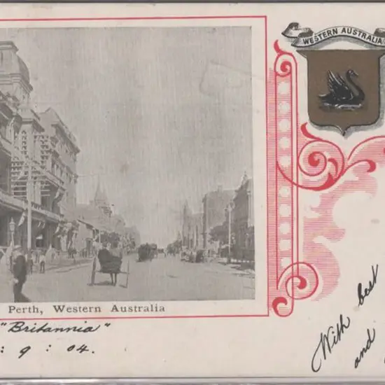 "Perth, Western Australia" showing St Georges Tce. ...