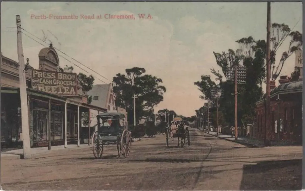 "Perth-Fremantle Road at Claremont, W.A." Falk ... Image 1++