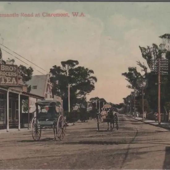 "Perth-Fremantle Road at Claremont, W.A." Falk ...