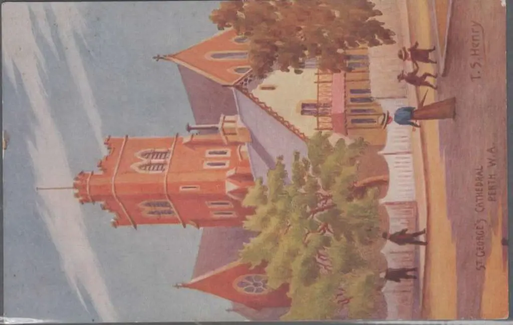 "St George's Cathedral, Perth W.A." colour card ... Image 1++