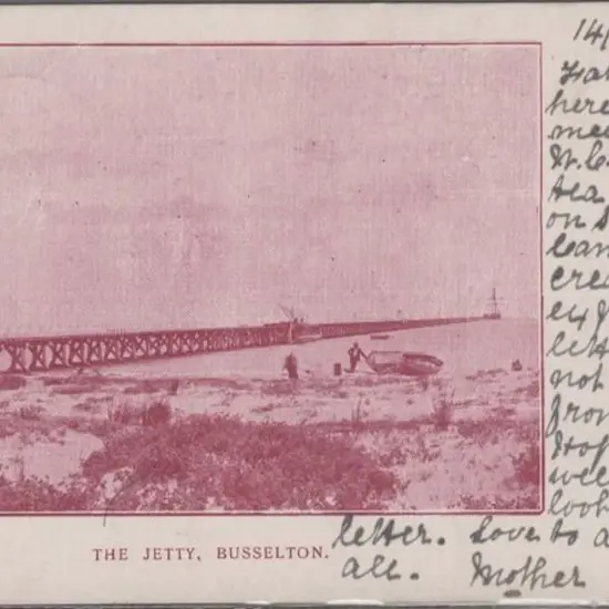 "The Jetty, Busselton" South-Western News card in ...