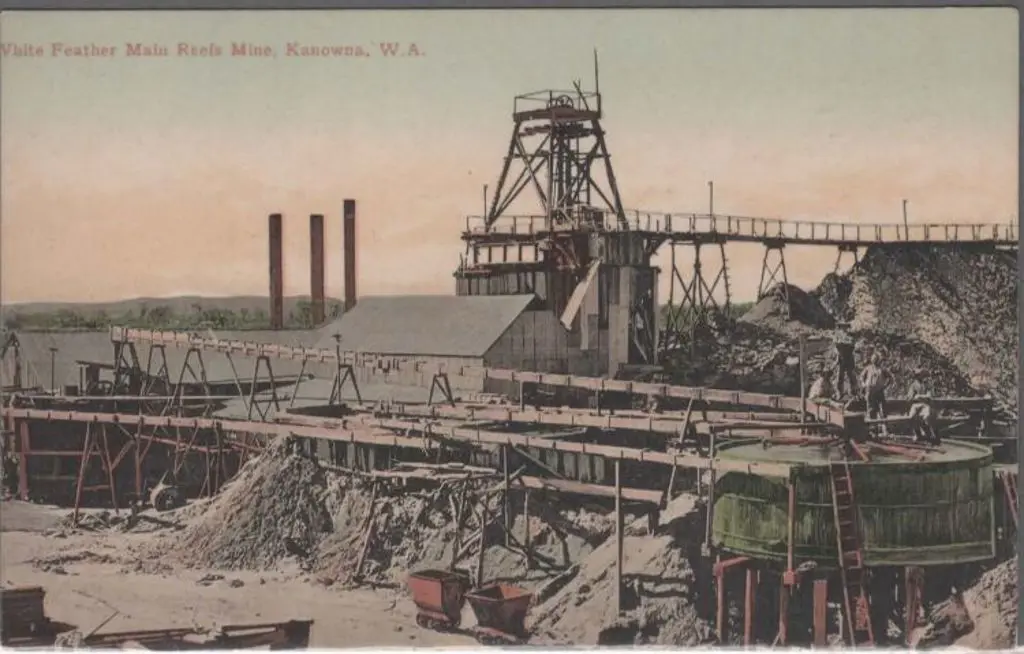 "White Feather Main Reefs Mine, Kanowna, WA". Falk ... Image 1++