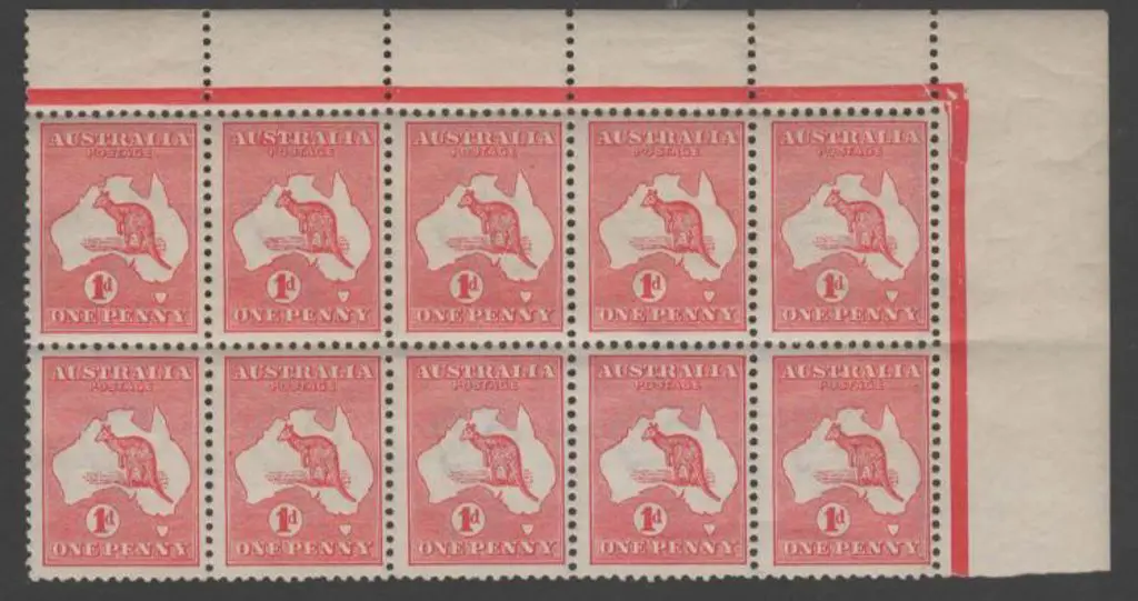 1913 1st wmk 1d red Die IIA. Top right MUH corner ... Image 1++
