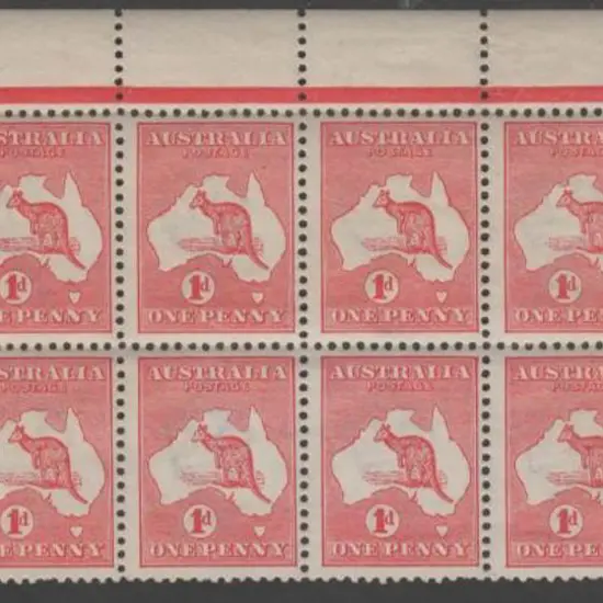 1913 1st wmk 1d red Die IIA. Top right MUH corner ...