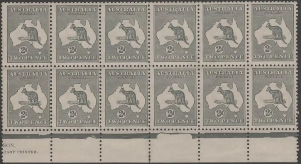 1915-28 3rd wmk 2d grey, Die IIA, part Harrison ... Image 1++
