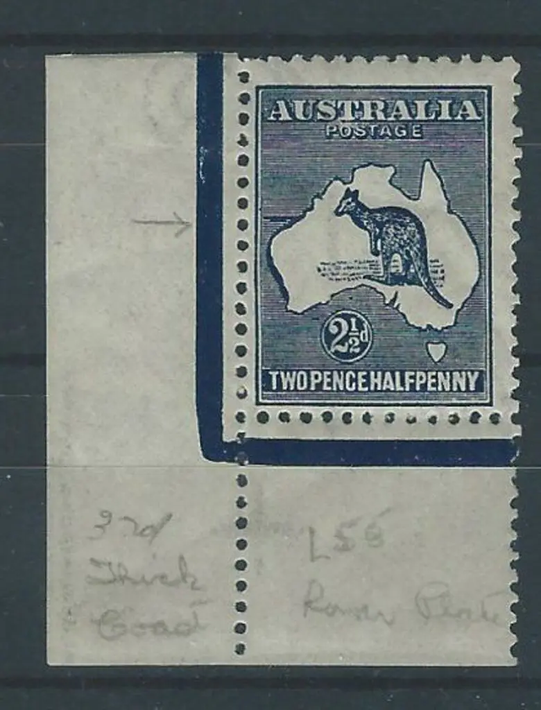 1915-28 3rd wmk 2½d deep blue, Die II. Bottom left ... Image 1++