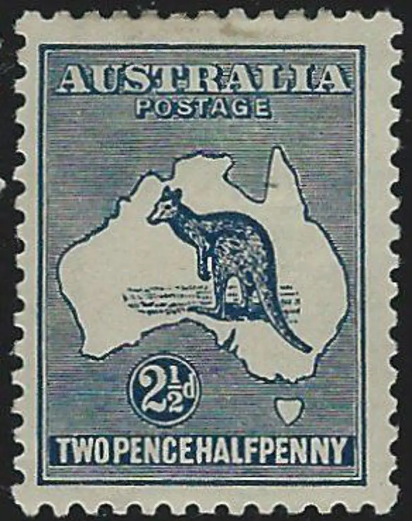1915-28 3rd wmk 2½d indigo, Die II with inverted ... Image 1++