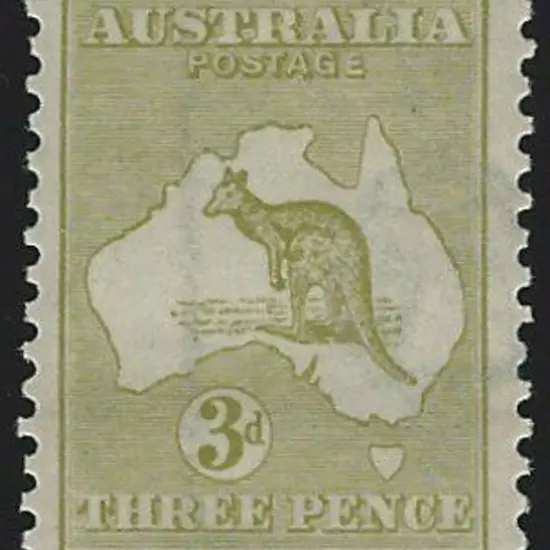 1915-28 3rd wmk 3d olive, Die I with inverted wmk. ...
