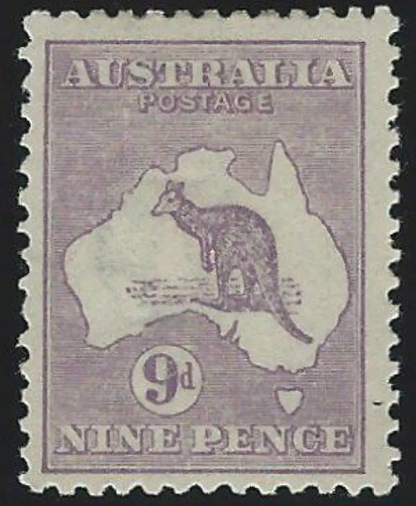 1915-28 3rd wmk 9d violet, Die IIB with inverted ... Image 1++