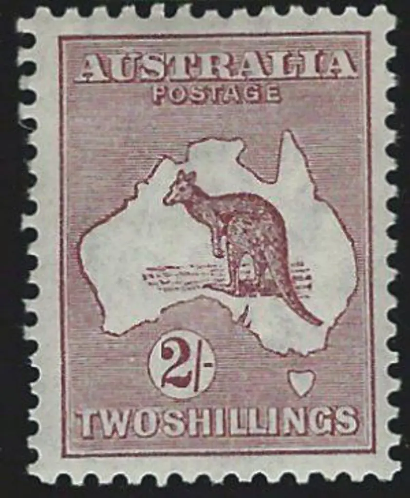 1915-28 3rd wmk 2/- brown Die II. MVLH with good ... Image 1++