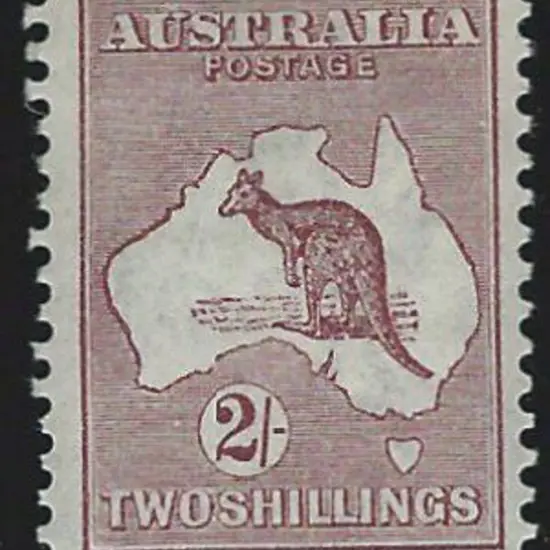 1915-28 3rd wmk 2/- brown Die II. MVLH with good ...