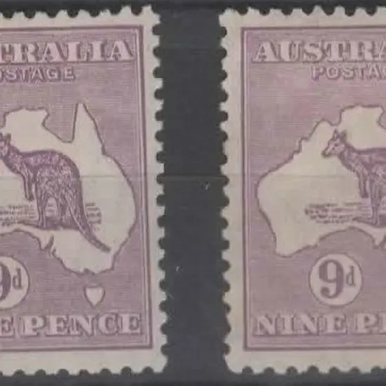 1929-30 Sm Mult wmk 9d violet & dull violet ...