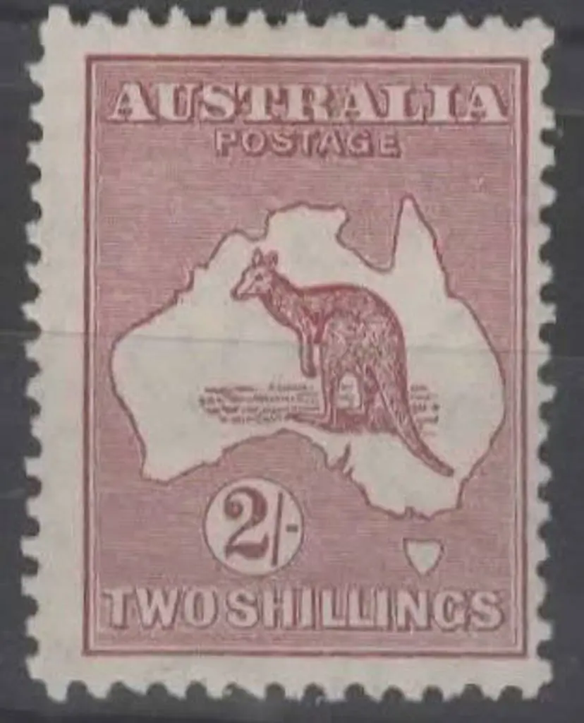 1929-30 Sm Mult wmk 2/- maroon. MLH, centred ... Image 1++