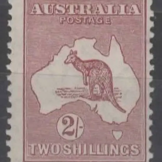 1929-30 Sm Mult wmk 2/- maroon. MLH, centred ...