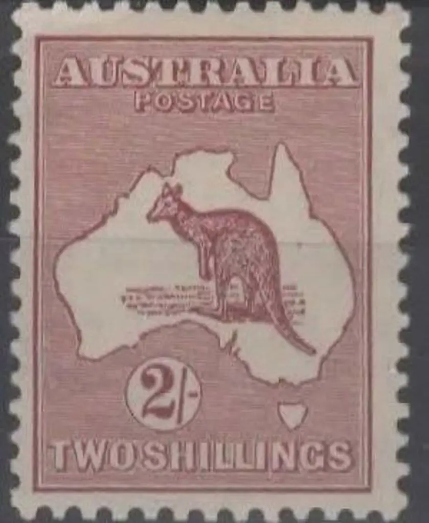 1929-30 Sm Mult wmk 2/- maroon. MLH, centred left. ... Image 1++