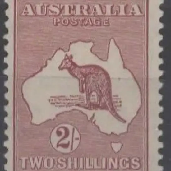 1929-30 Sm Mult wmk 2/- maroon. MLH, centred left. ...