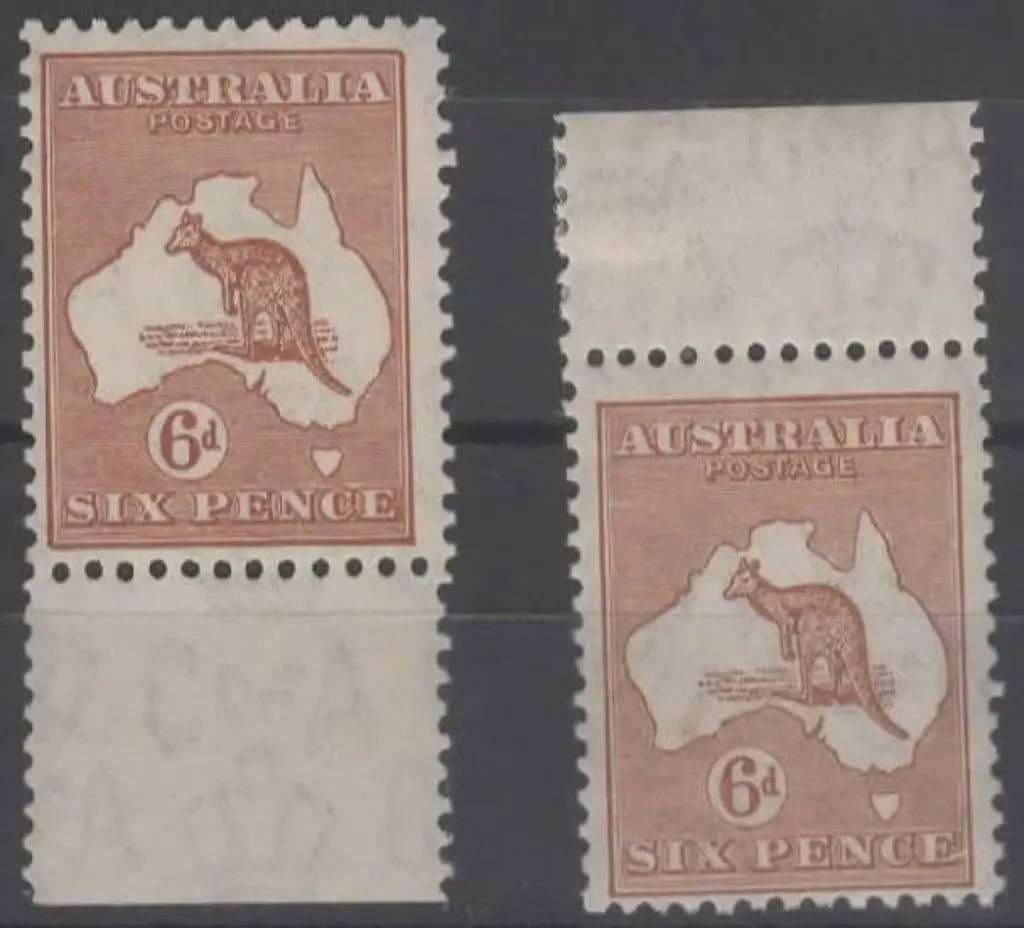 1931-47 CofA 6d chestnut in marginal singles with ... Image 1++