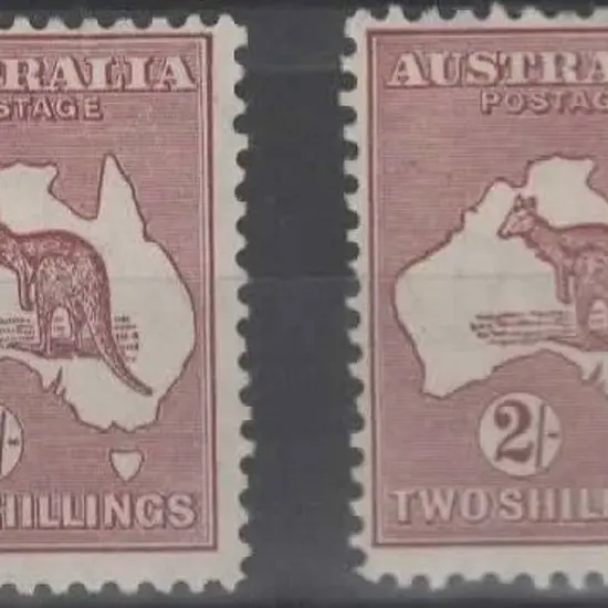 1931-47 CofA 2/- maroon Die II with "cut throat ...