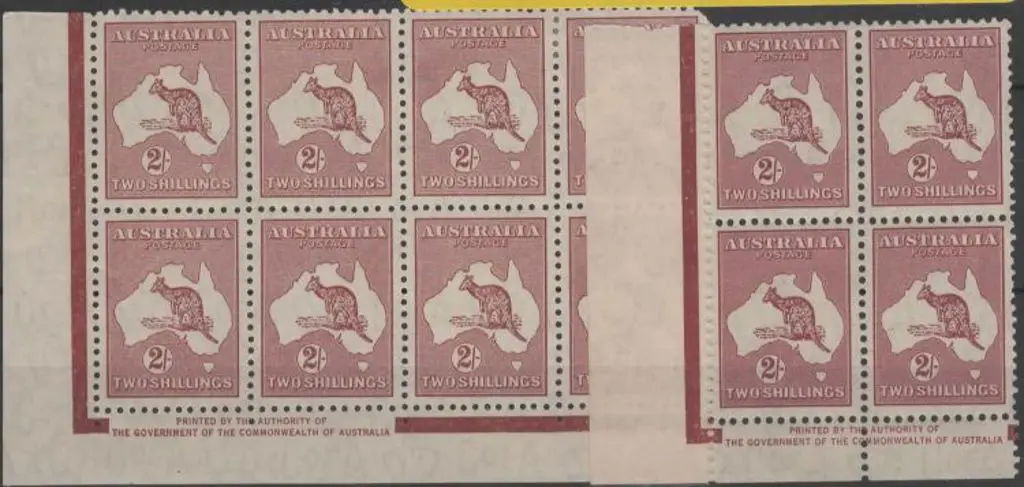 1931-47 CofA 2/- maroon Die II Authority imprint ... Image 1++