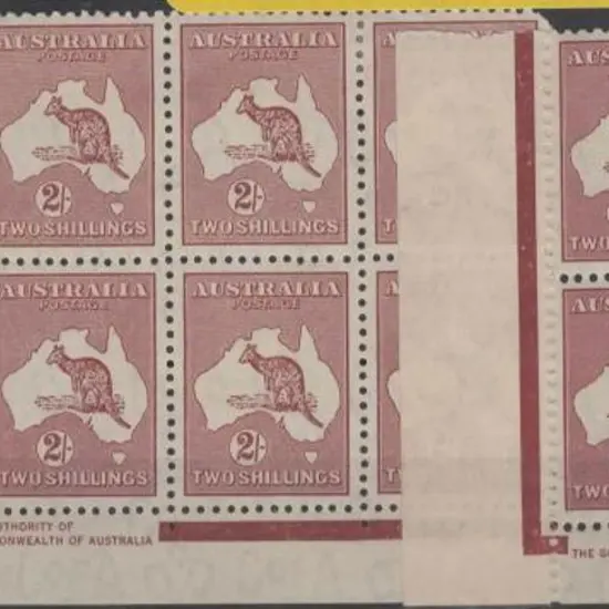 1931-47 CofA 2/- maroon Die II Authority imprint ...