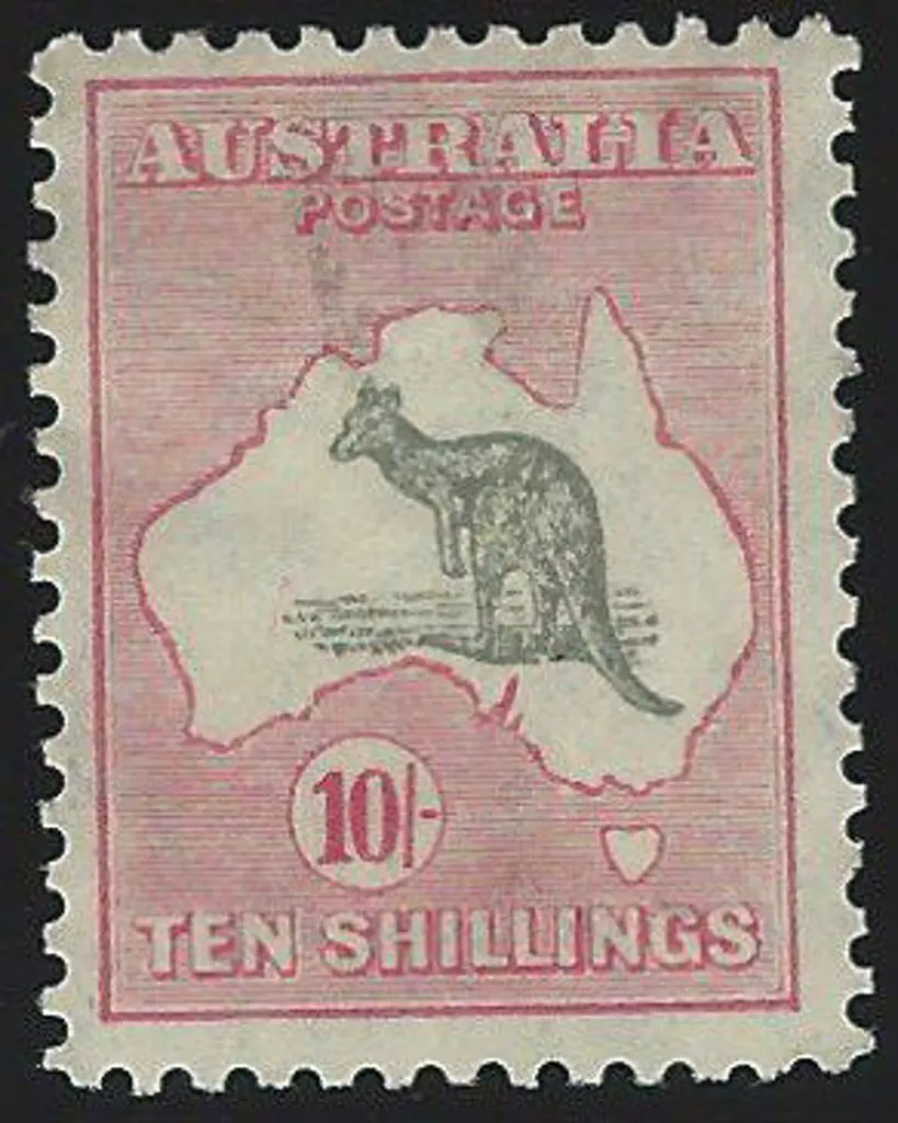 1931-47 CofA 10/- grey & pink. Unused without gum. ... Image 1++