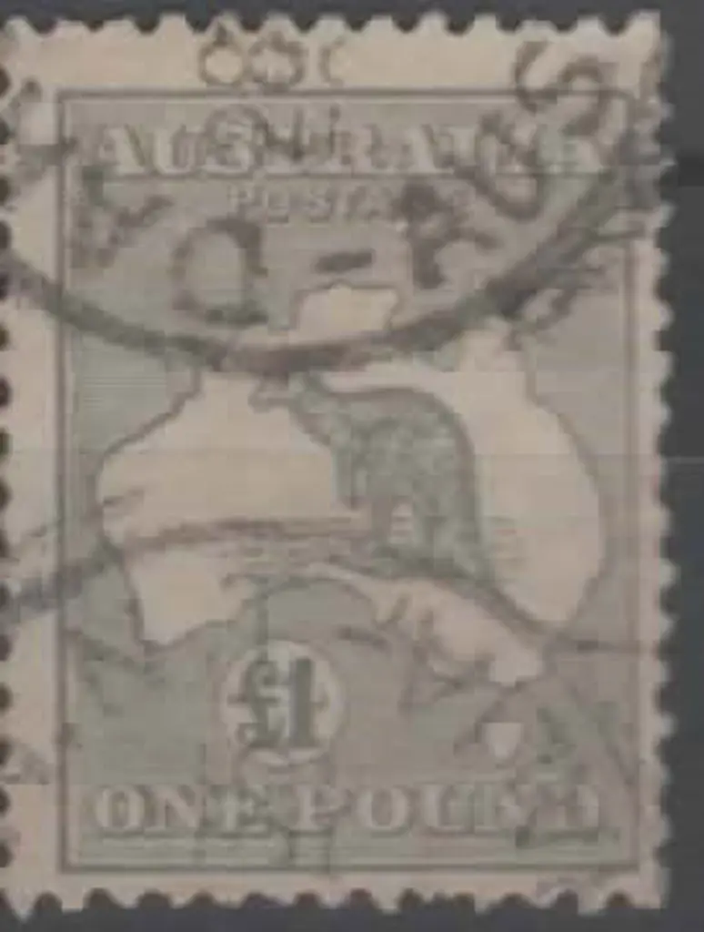 1931-47 CofA £1 grey with part Darwin, NT cds's ... Image 1++