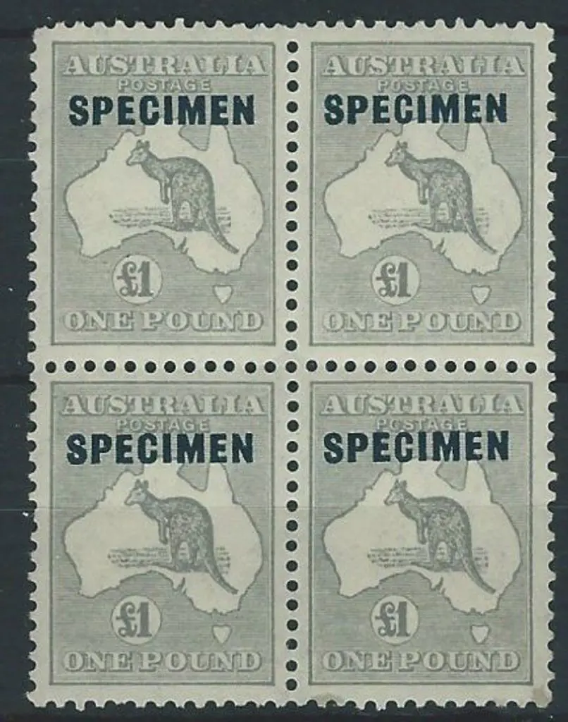 1931-47 CofA £1 grey ovptd "SPECIMEN" Type D. Well ... Image 1++