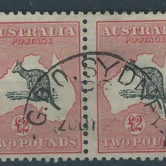 1931-47 CofA £2 grey & rose-crimson. Lovely fine ...