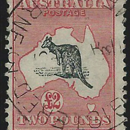 1931-47 CofA £2 grey & rose-crimson. Fine used, ...