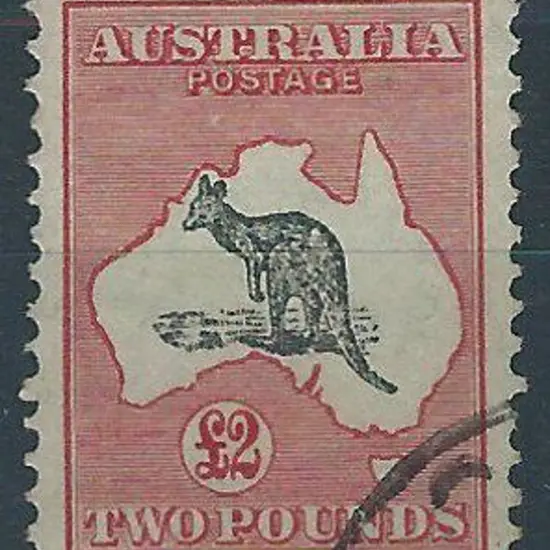 1931-47 CofA £2 grey & rose-crimson. Fine used ...