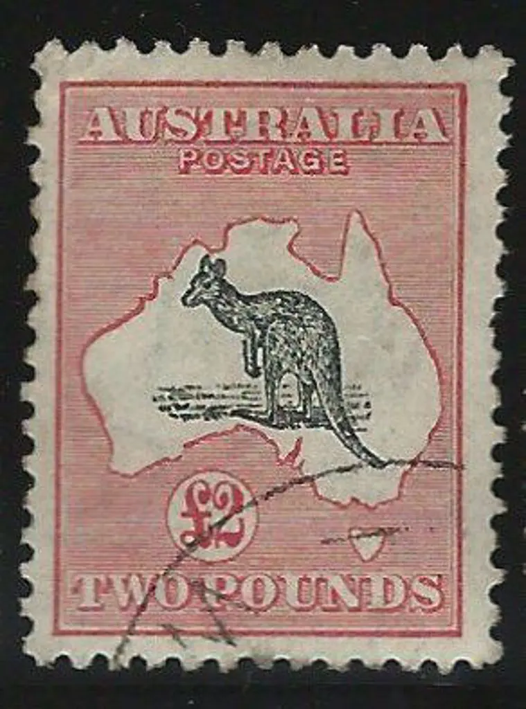 1931-47 CofA £2 grey & rose-crimson with "white ... Image 1++