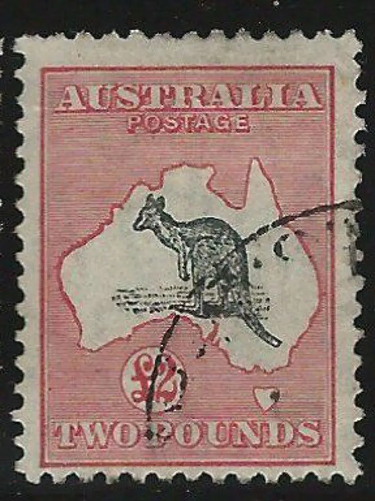 1931-47 CofA £2 grey & rose-crimson with "weeping ... Image 1++