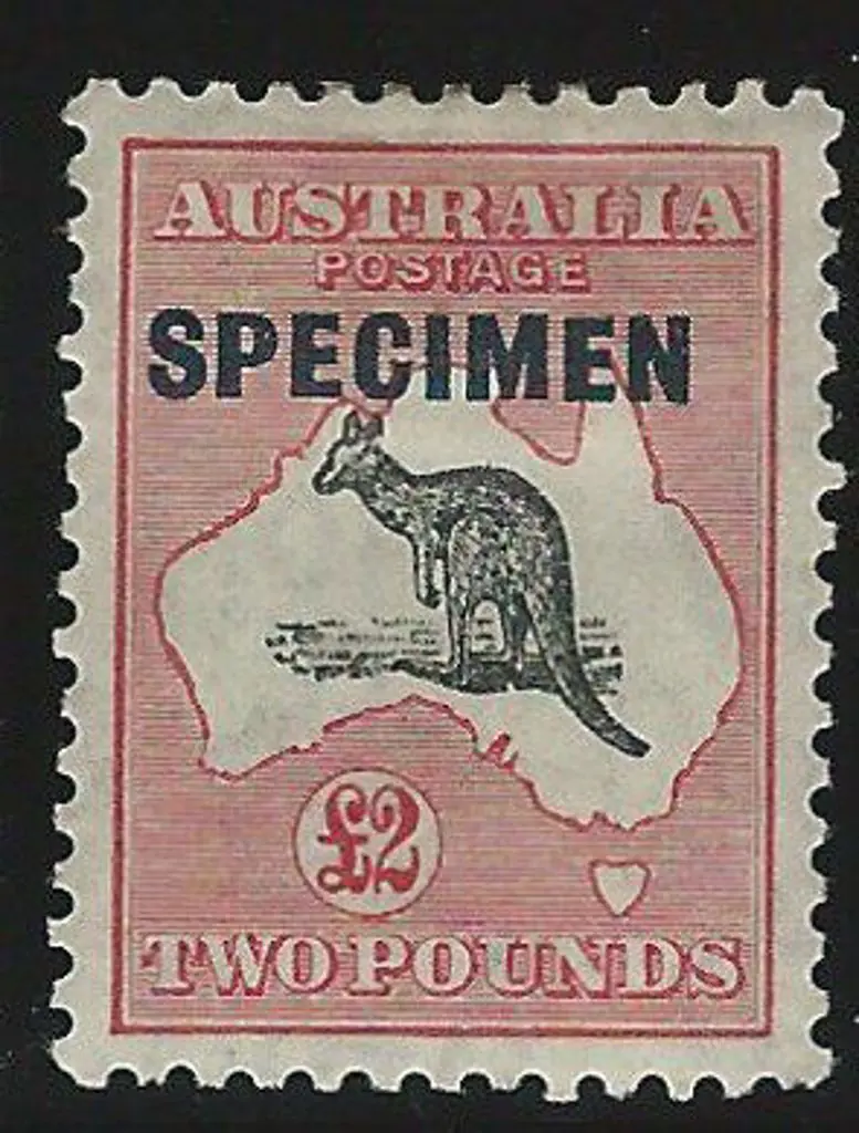 1931-47 CofA £2 grey & rose-crimson ovptd ... Image 1++