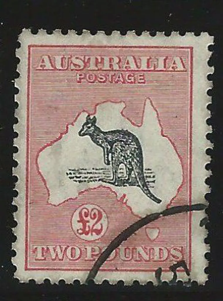 1931-47 CofA £2 black & rose well centred with ... Image 1++