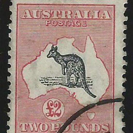 1931-47 CofA £2 black & rose well centred with ...