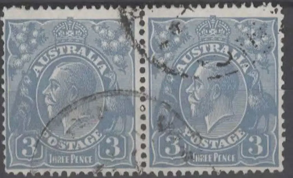 1926-30 SM wmk Perf 13½x12½ 3d dull ultramarine ... Image 1++