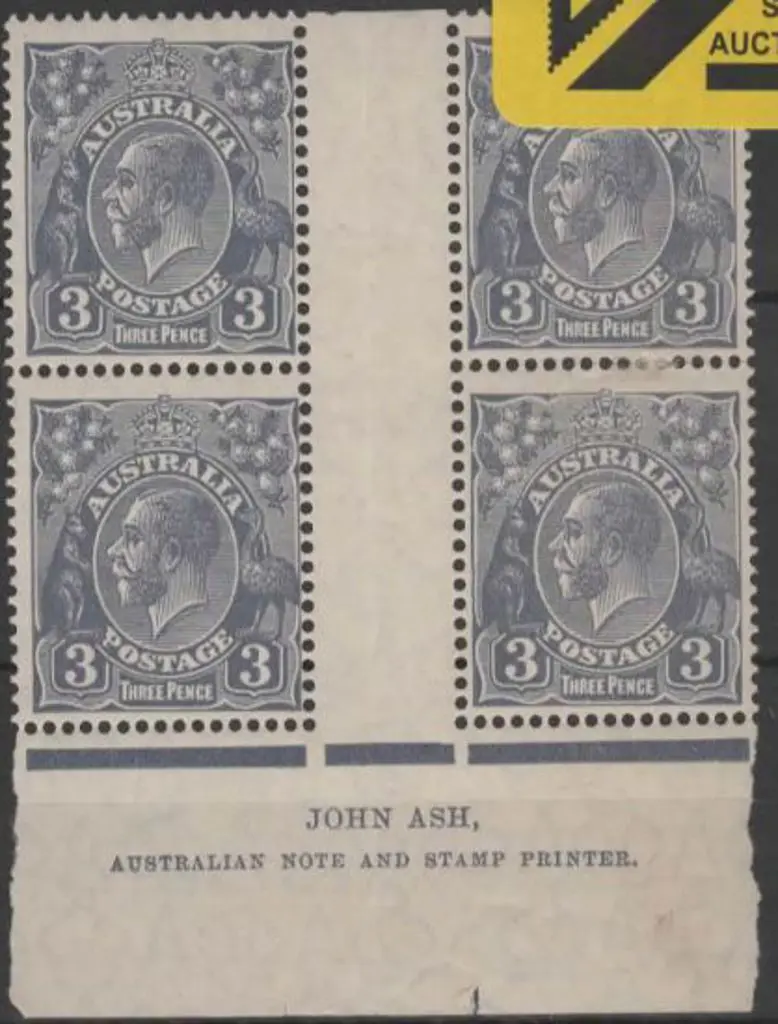 1926-30 SM wmk Perf 13½x12½ 3d ultramarine Die II ... Image 1++