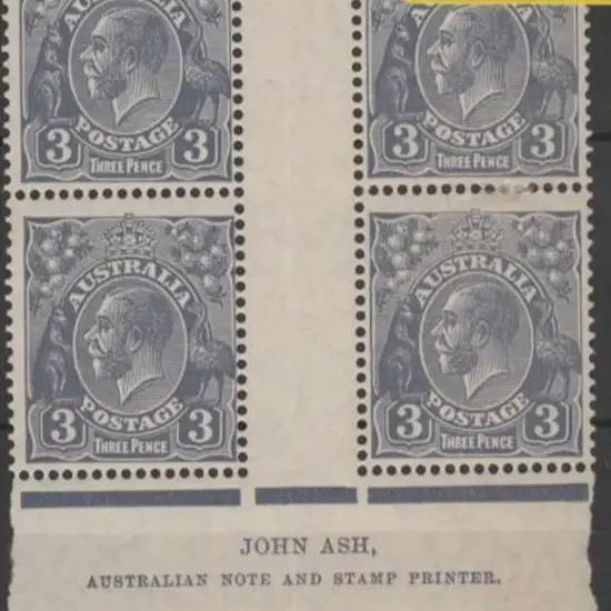 1926-30 SM wmk Perf 13½x12½ 3d ultramarine Die II ...