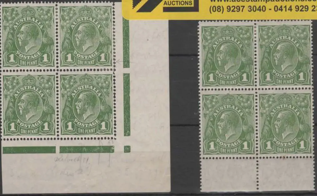 1926-30 SM wmk Perf. 14 1d green with inverted wmk ... Image 1++