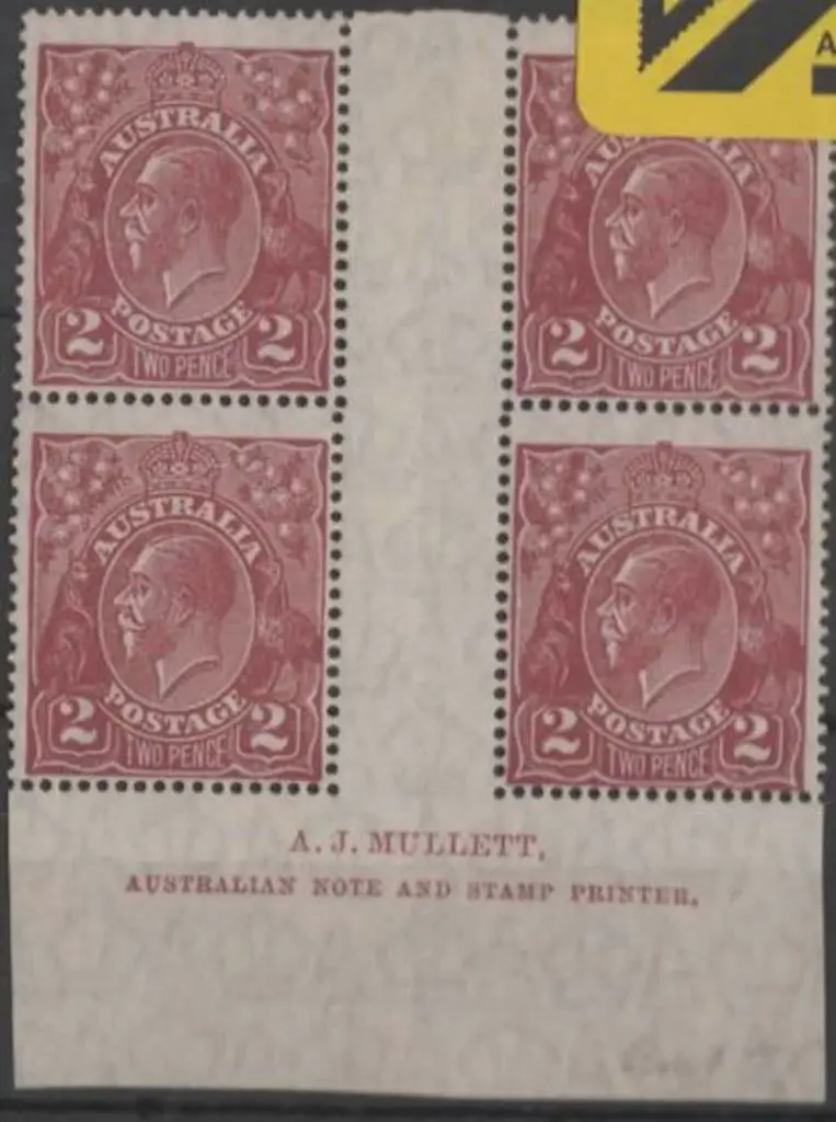 1926-30 SM wmk Perf. 14 2d red brown Mullett ... Image 1++