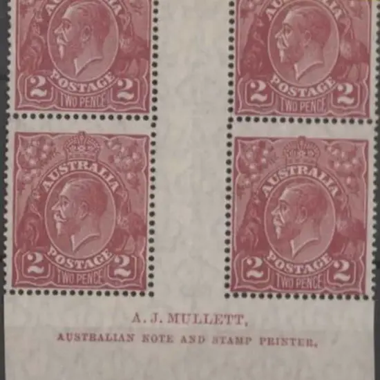 1926-30 SM wmk Perf. 14 2d red brown Mullett ...